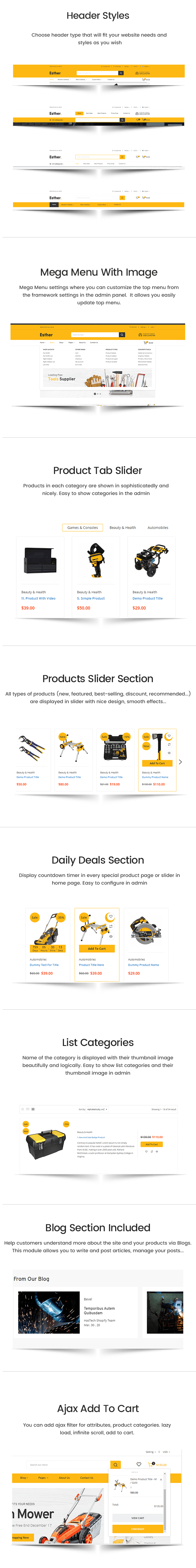 Esther - Shopify tool shop and garage - 3