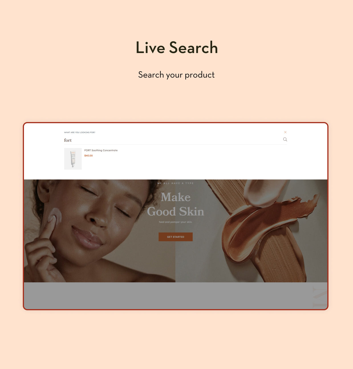 to look for"
