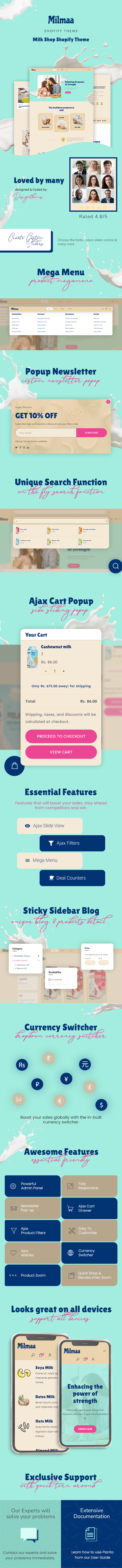 Milmaa - OnePage Shopify Theme - 1