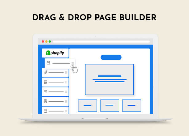 Drag and drop page builder