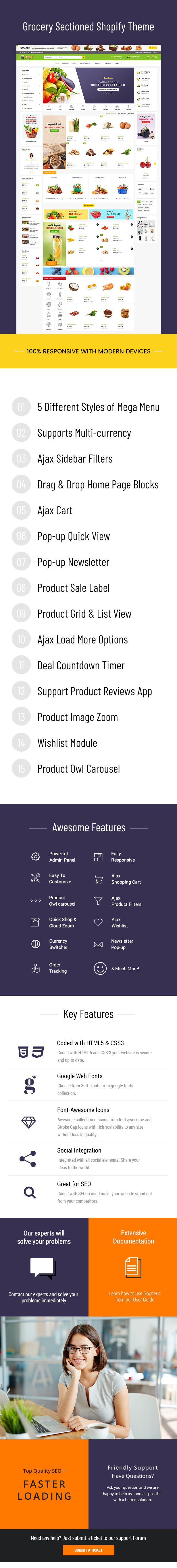 Gopher |  Shopify Grocery Store Theme - 1