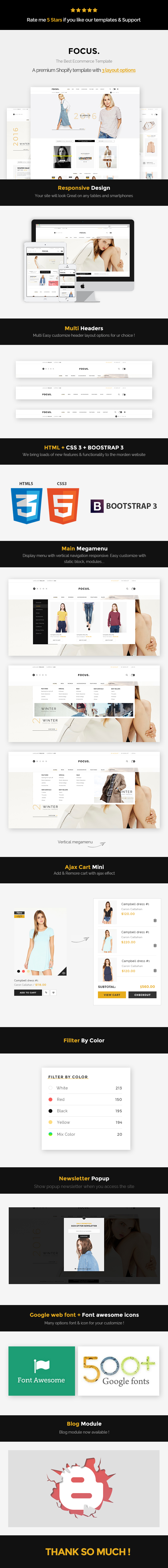 Focus - Responsive Shopify Kit - 1