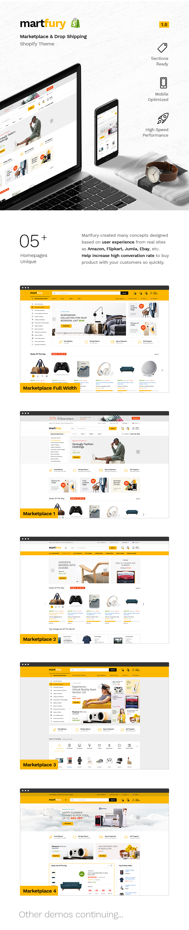 Martfury - A multipurpose store Shopify kit