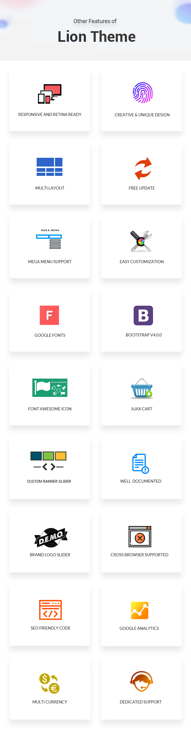 Shopify themed e-commerce