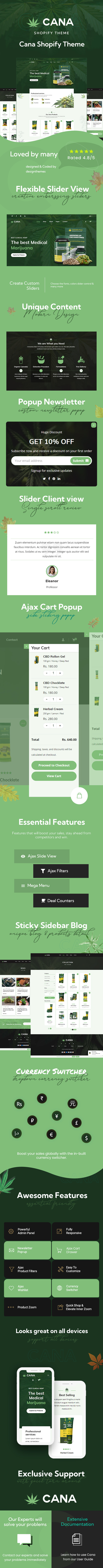 Cana - Medical Marijuana Shopify Theme - 1