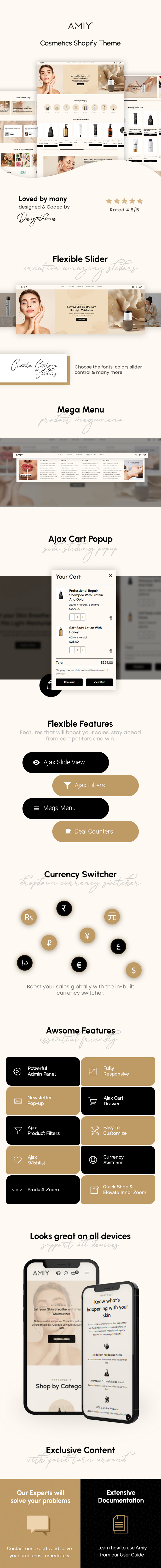 Amiy - Shopify beauty and cosmetics theme - 1