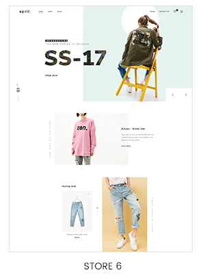 Minimalist fashion store