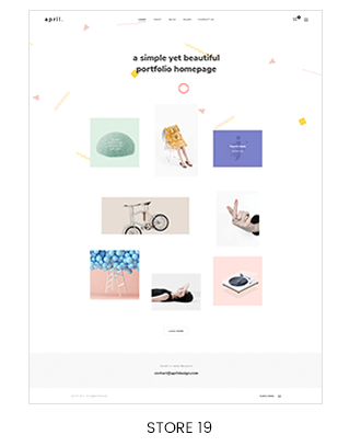 Portfolio shopify theme