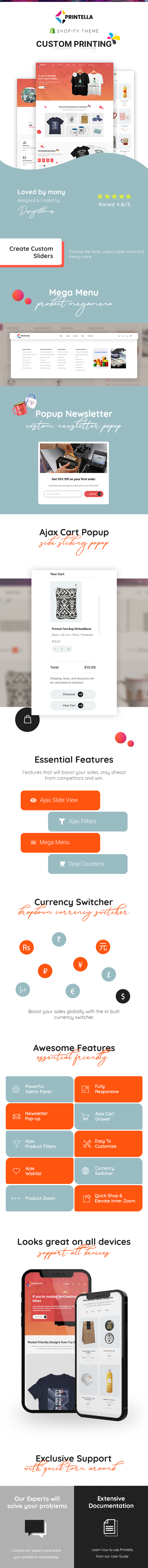 Printella - Print Shop Shopify Theme - 1