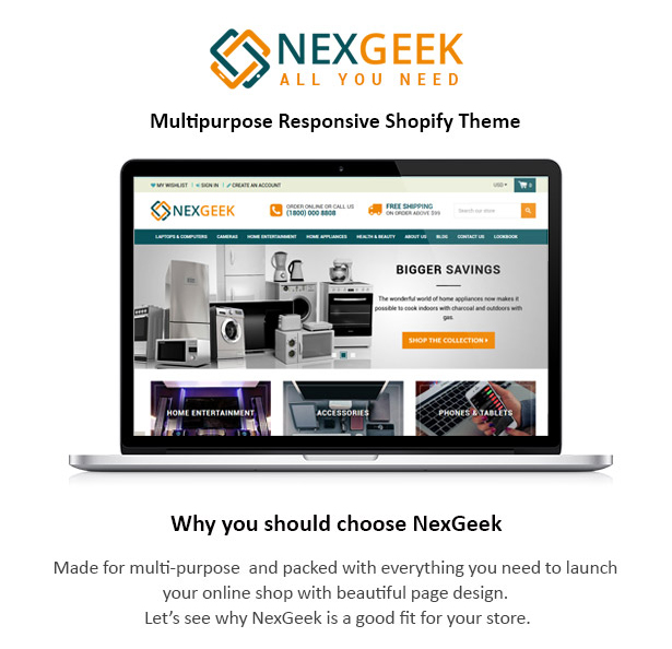 A versatile shopify theme
