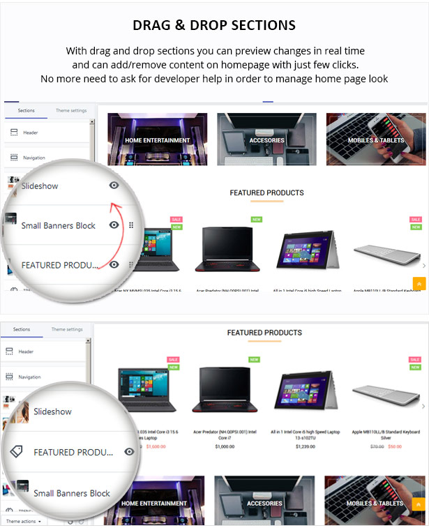 A versatile shopify theme