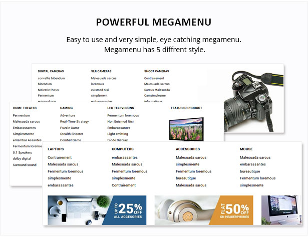 A versatile shopify theme
