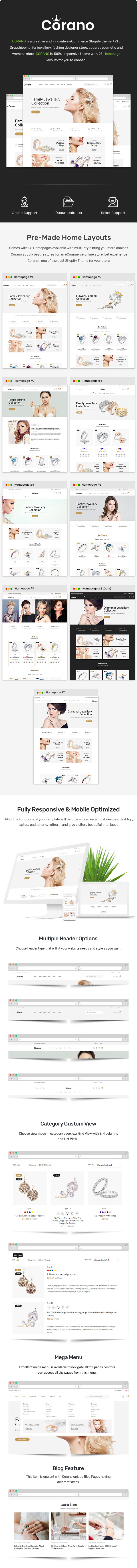 Corano - Jewelry Store Shopify Theme OS 2.0 - 2