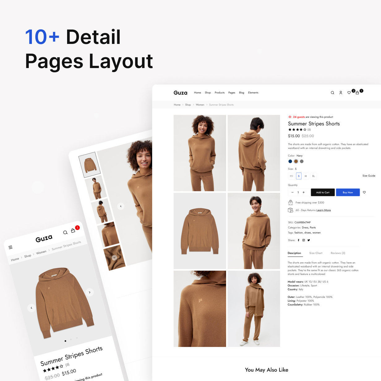 Product page layout