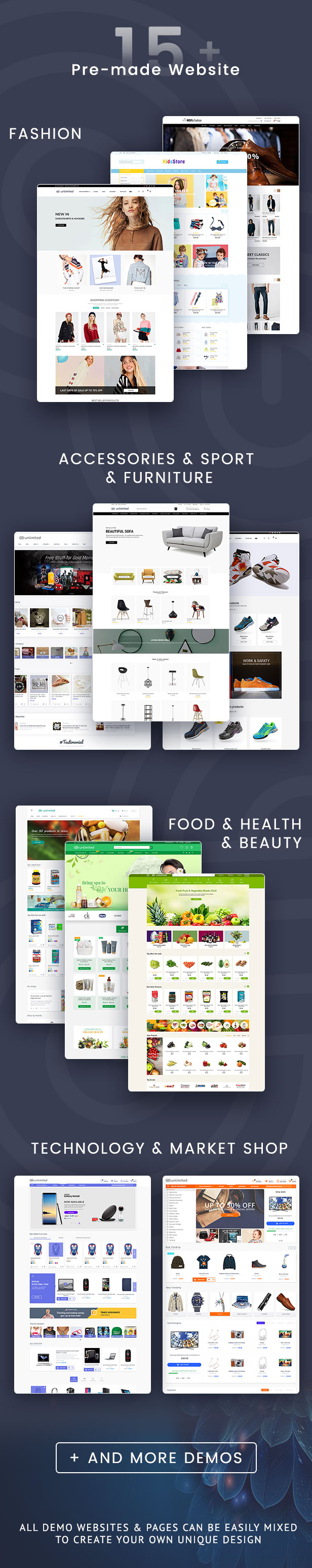 Infinit - with 15 unique home pages - welcome