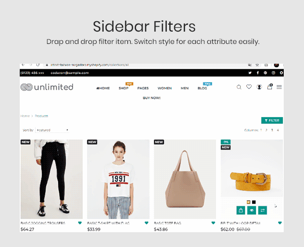 Infinit - Shopify Ajax filter