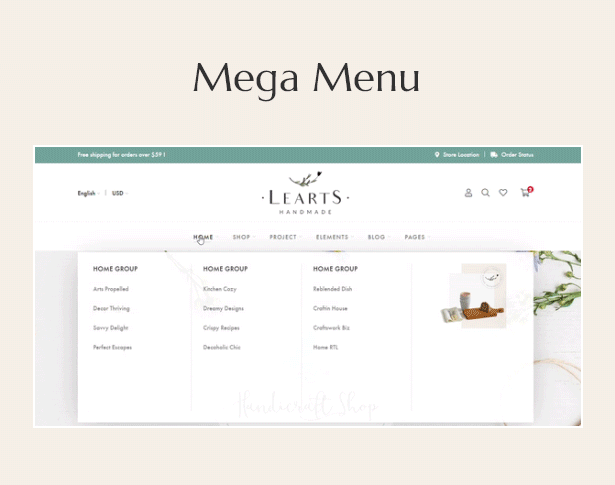 LeArts - Shopify's best handmade storefront kit