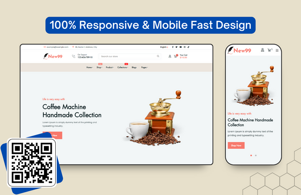 New99 - Fast 100% Responsive and Mobile Shopify Design