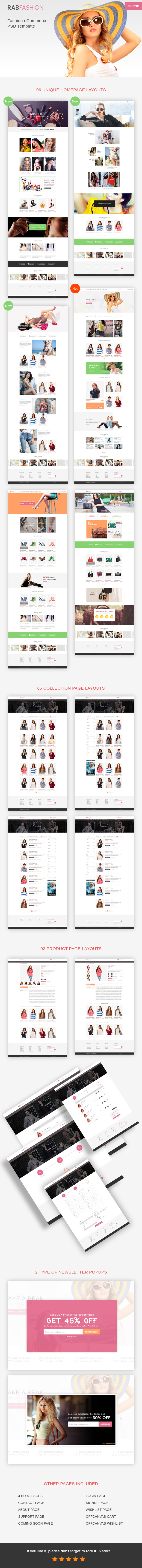 RAB - PSD template for fashion e-commerce - 2