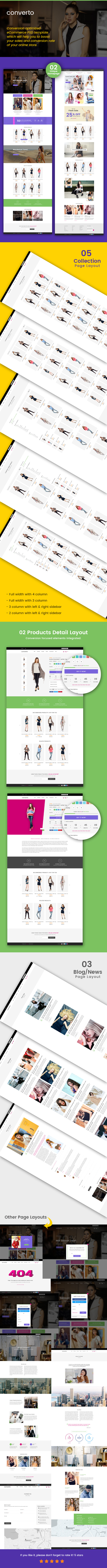 Converto - PSD template for e-commerce with conversion optimization - 1