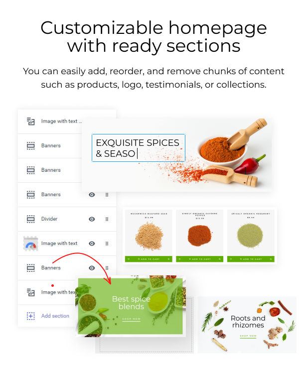 SpiceX - Condiment and Spices Shopify Online Store Design - 3