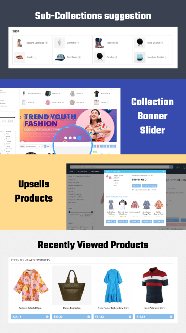 Subcollection and product functions
