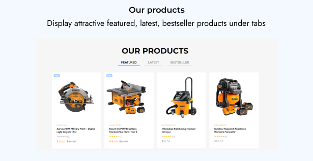 our products