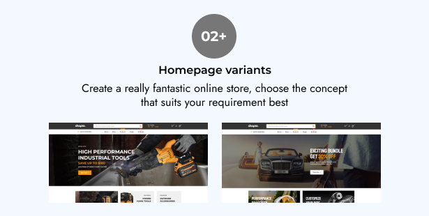 02+ versions of the home page