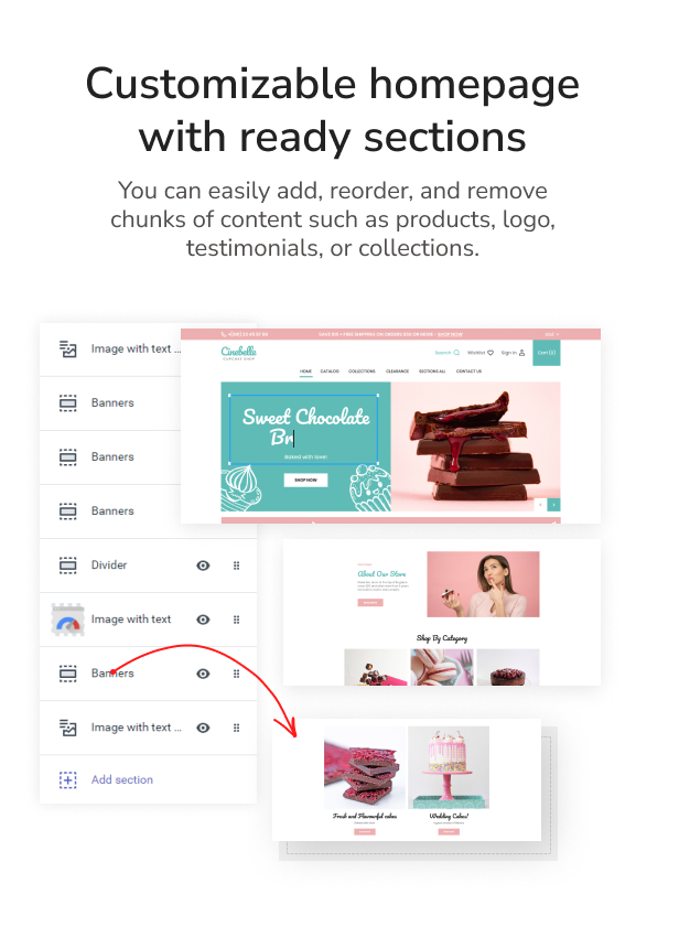 Cinebelle - Chocolate and Cupcake Shopify Theme - 5