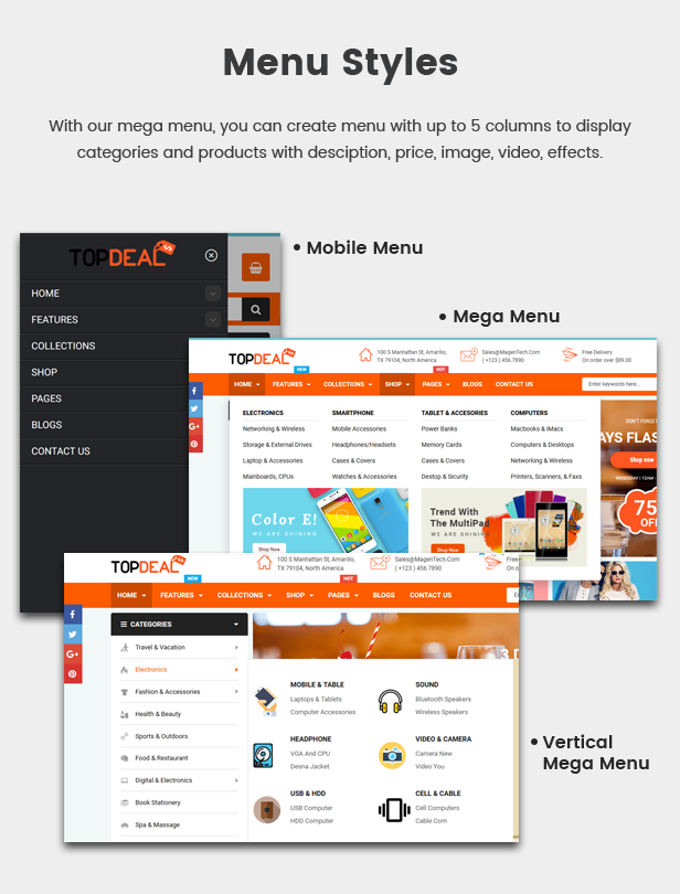 TopDeal - A multipurpose Shopify theme with drag and drop section builder