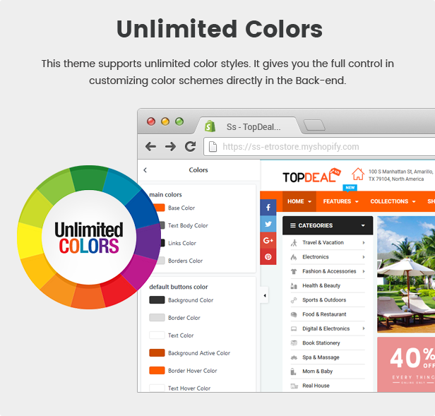 TopDeal - A multipurpose Shopify theme with drag and drop section builder