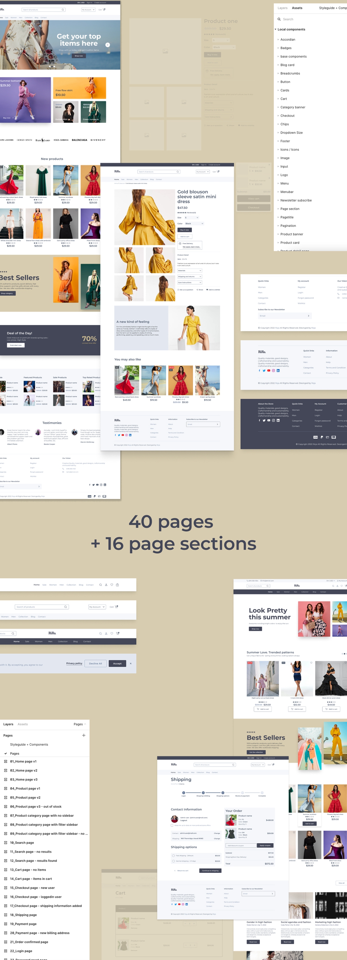 RiRa Shopify Ecommerce Website UI Kit - 1