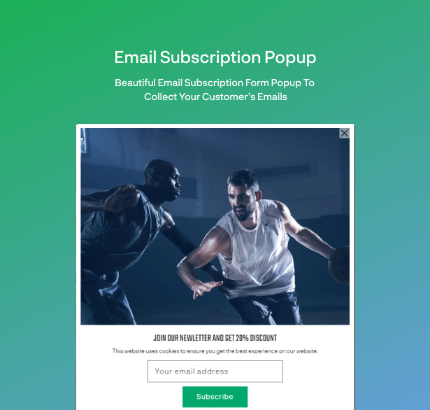 Email subscription popup