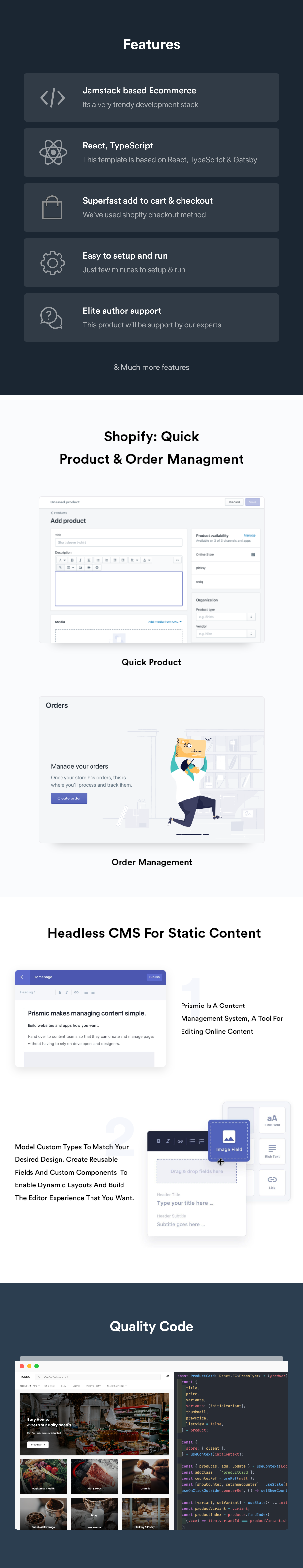 Responsive e-commerce template