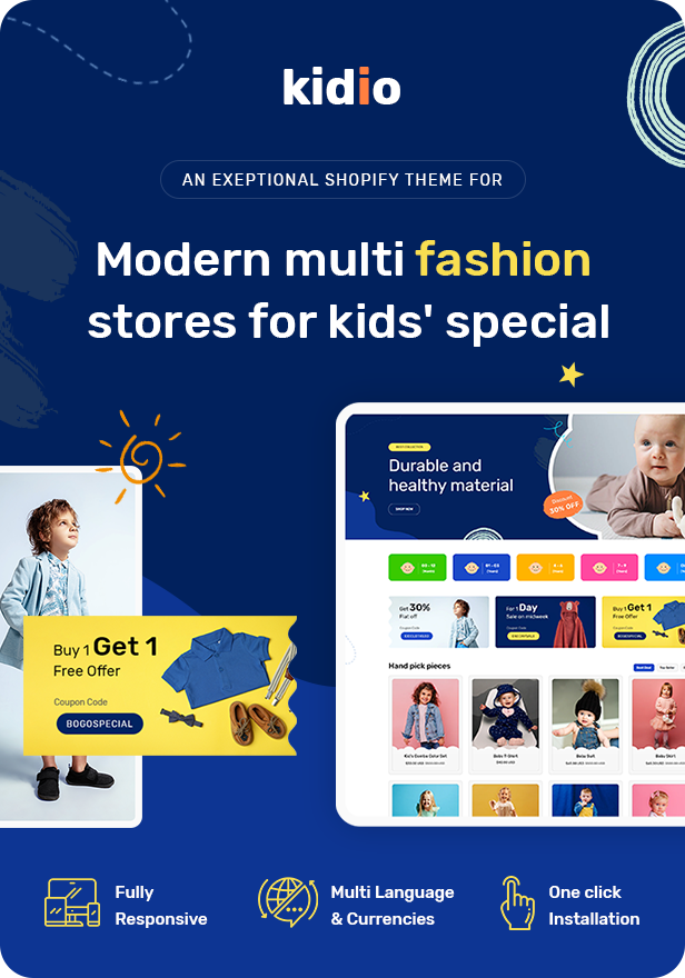 A versatile Shopify theme for kids