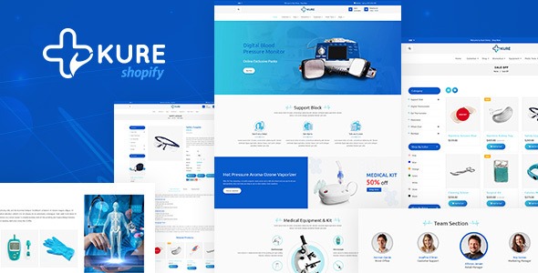 Corona Medical Supplies Shopify Theme - Kure