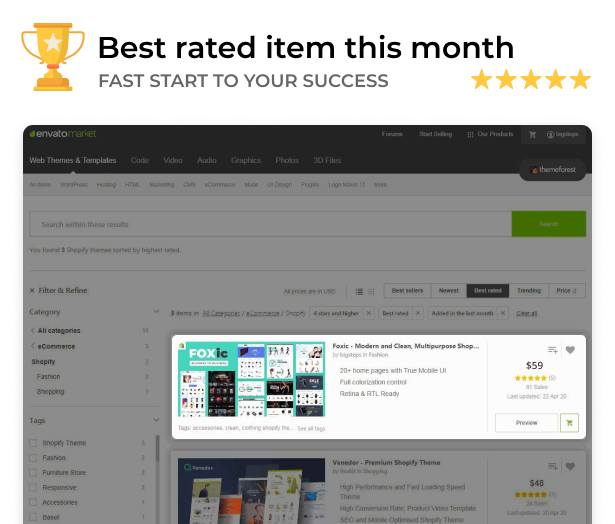 Foxic - Shopify kit