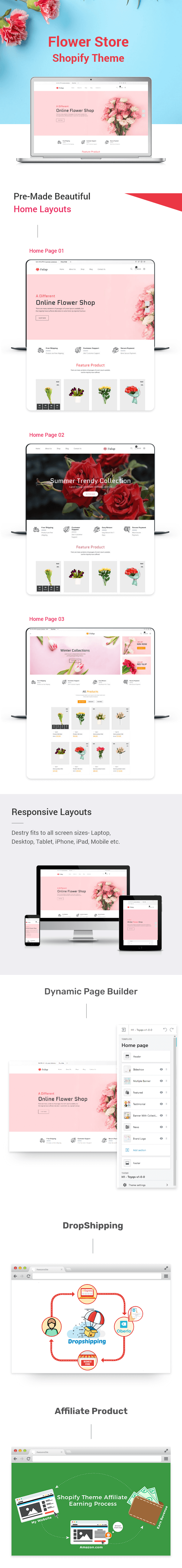 Pullup - Flower shop Shopify theme - 1