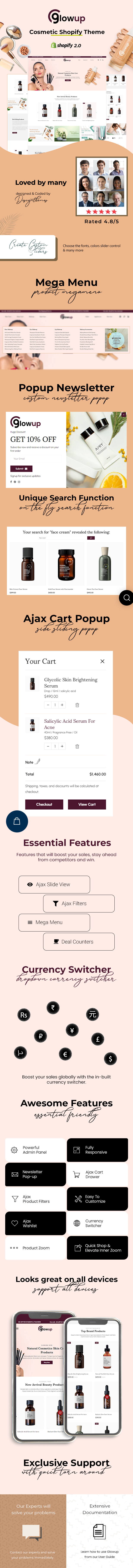 Glowup - Beauty Shop Shopify Theme - 1