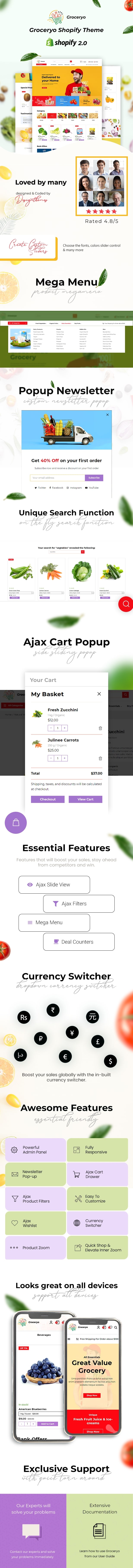 Groceryo - grocery, supermarket Shopify Theme - 1