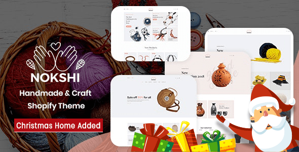 Handmade & Craft Responsive Shopify Theme - Nokshi