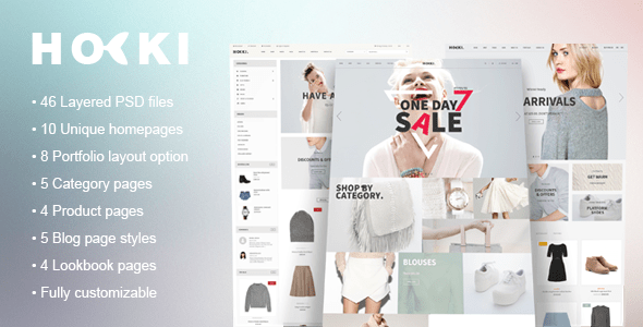 Hoki - eCommerce PSD Template