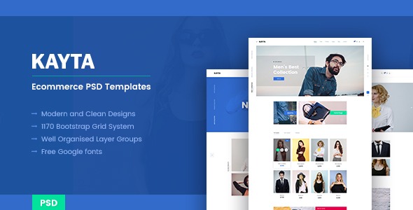 Kayta Ecommerce PSD Template