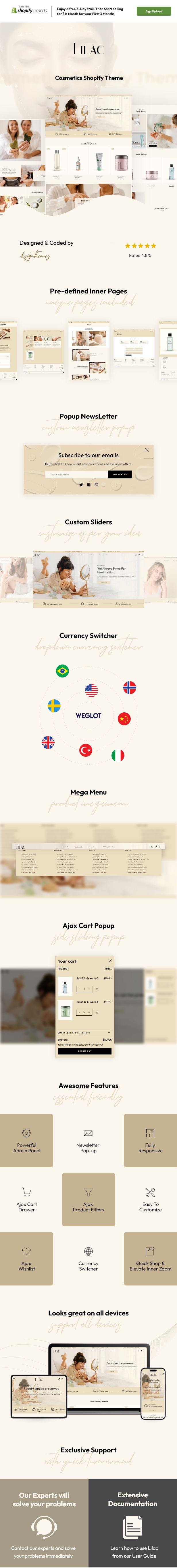 Lilac - Shopify beauty and cosmetics theme - 1