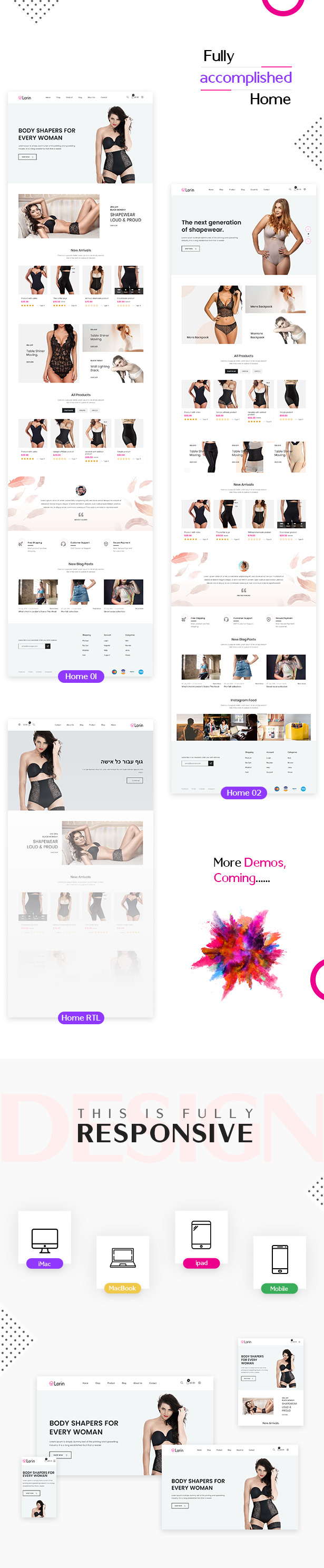 Lorin - Shapewear Shopify Theme