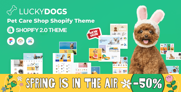 LuckyDogs - Pet Care Shop Shopify Theme
