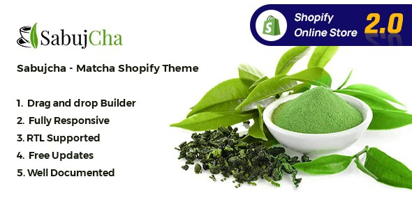 Matcha Shopify Theme - Sabujcha