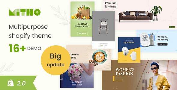 Mitho - Multipurpose ecommerce shopify theme