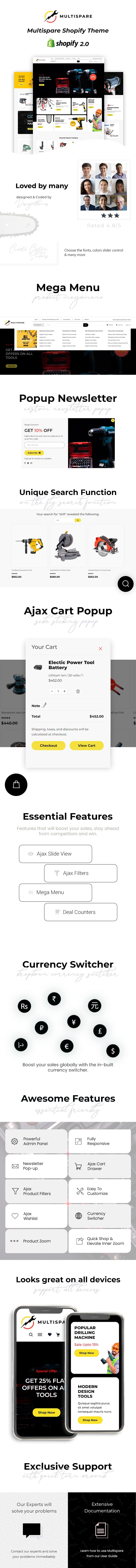 Multispare - Handyman, Maintenance Shopify Theme - 1