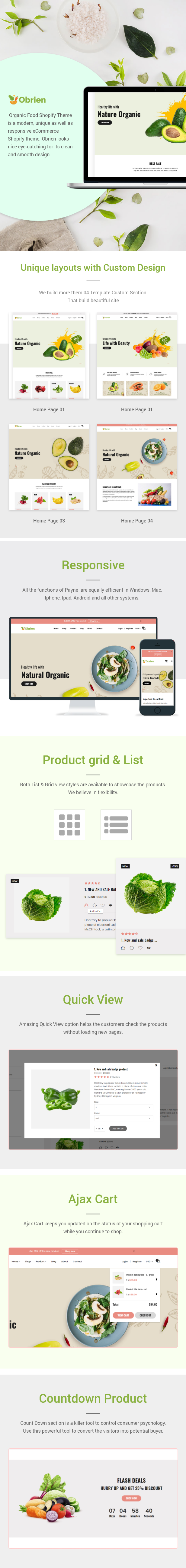 O'Brien - Shopify Organic Food Theme - 2